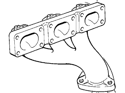 BMW 11-62-1-716-730 Exhaust Manifold, Front