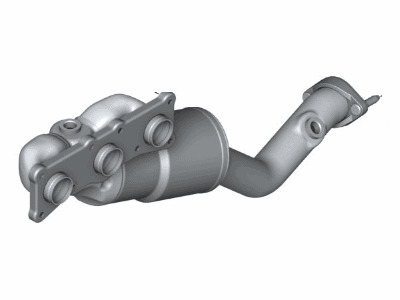BMW 18-40-7-584-674 Exchange. Exhaust Manifold With Catalyst