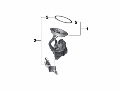 BMW 16-11-7-194-000 Fuel Pump In Tank, Right