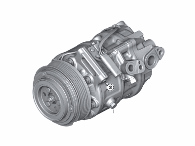 BMW 64-52-6-822-849 Air Conditioning Compressor With Magnetic Coupling