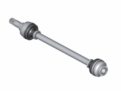 BMW 33-20-8-487-123 OUTPUT SHAFT, REAR LEFT
