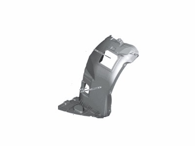 BMW 51-71-7-172-533 Cover, Bottom Left