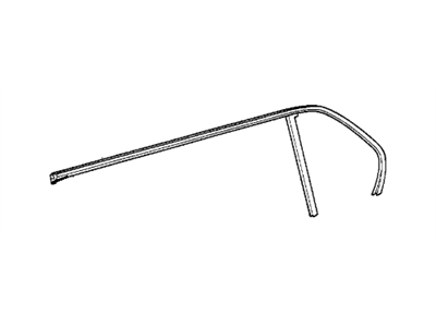 BMW 51-34-8-186-196 Rear Right Window Guide