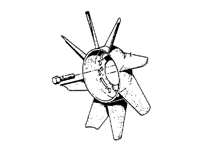 BMW 11-52-1-273-086 Fan Blade