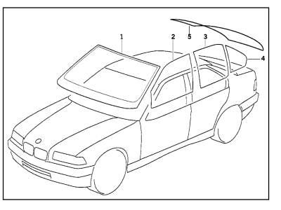 BMW 51-32-8-213-981 Left Window Guide