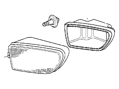 BMW 63-17-8-360-575 Fog Lights, Left
