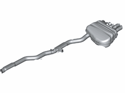 BMW 18-30-8-624-570 Rear Exhaust Flap Muffler