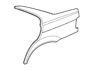 BMW 41-35-1-977-177 Left Rear Side Panel