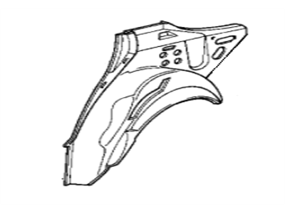 BMW 41-00-8-149-217 Wheel Arch Outer Rear Left