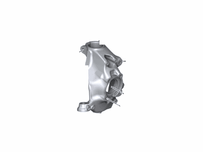 BMW 31-21-6-858-319 Steering Knuckle, Left