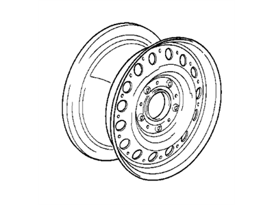 BMW 36-11-1-701-137 Steel Rim Schwarz