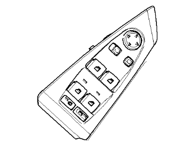 BMW 61-31-6-939-130 Door Window Switch Left