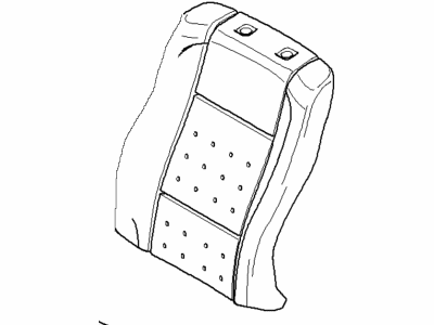 BMW 52-20-3-447-155 Backrest Upholstery