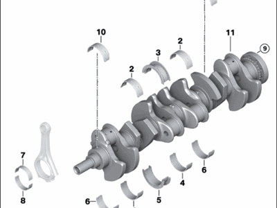 BMW 11-21-2-166-362 Crankshaft