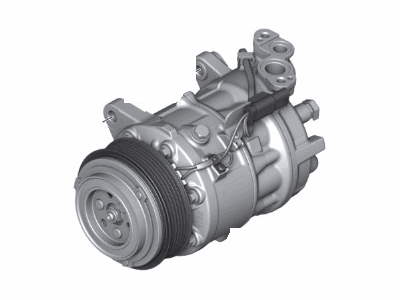 BMW 64-52-6-826-880 Air Conditioning Compressor Without Magnetic Coupling