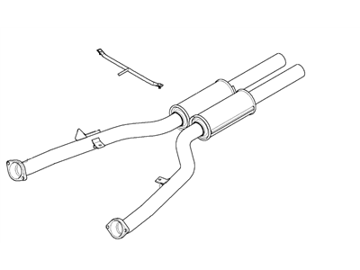 BMW 18-30-7-537-344 Exhaust Pipe