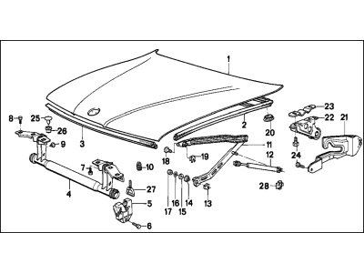 BMW 51-23-1-974-328 Catch Bracket
