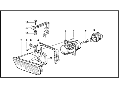 BMW 63-17-1-379-103 Fog Lights, Left