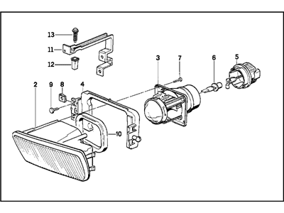 BMW 63-17-8-360-939 Fog Lights, Left