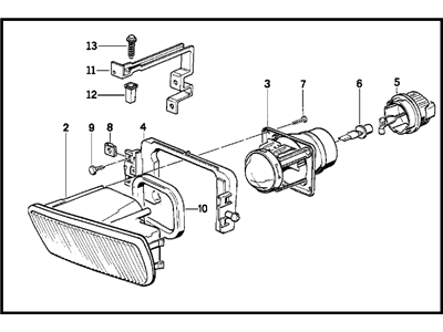 BMW 63-17-8-360-940 Fog Lights, Right