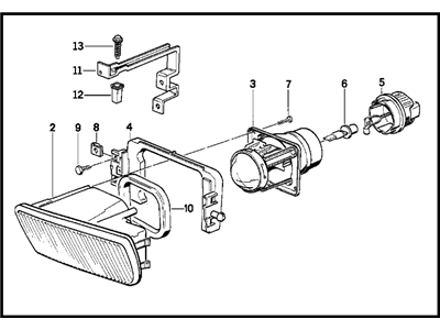 BMW 63-17-8-360-941 Fog Lights, Left
