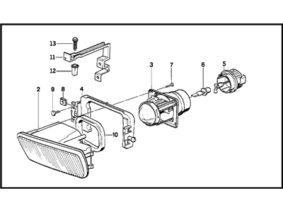 BMW 63-17-1-390-880 Fog Lights, Right