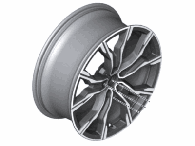 BMW 36-10-8-092-163 DISK WHEEL, LIGHT ALLOY, IN