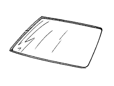 BMW 51-31-1-935-631 Windscreen, Green-Tinted Upper Strip