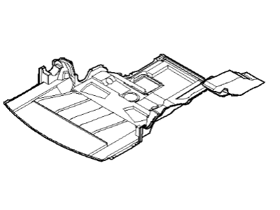 BMW 51-71-7-895-091 Engine Compartment Screening, Front