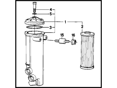 BMW 11-42-1-715-733 Oil Filter With Oil Cooler Connection