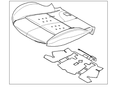 BMW 52-10-7-244-128 Sports Seat Upholstery Parts, Right
