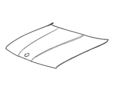 BMW 41-61-1-944-944 Engine Hood For Narrow Kidney Grille