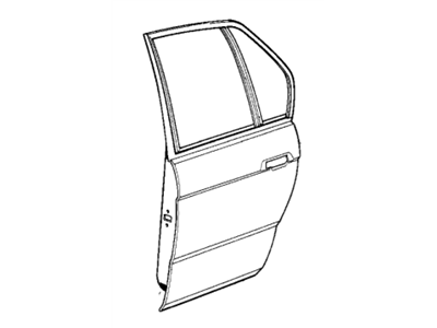 BMW 41-52-1-948-813 Door, Rear Left