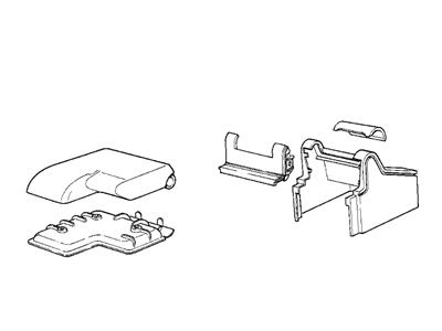 BMW 51-16-8-204-643 Armrest Vinyl