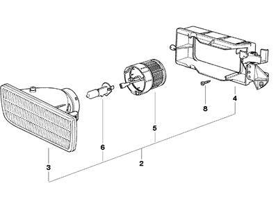 BMW 63-17-8-357-390 Fog Lights, Right
