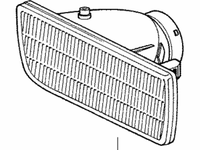 BMW 63-17-8-357-398 Lamp Lens Fog Lamp Right