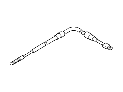 BMW 34-40-1-166-055 Hand Brake Bowden Cable