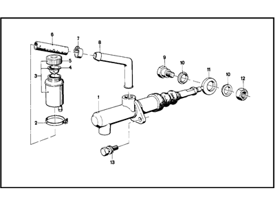 BMW 21-52-1-102-625 Repair Kit Input Cylinder Clutch
