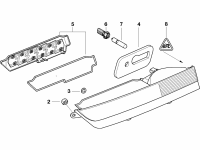 BMW 63-21-6-911-795 Rear Light In Trunk Lid, Left