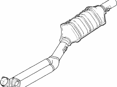 BMW 18-30-1-741-765 Driver Side Exhaust Pipe