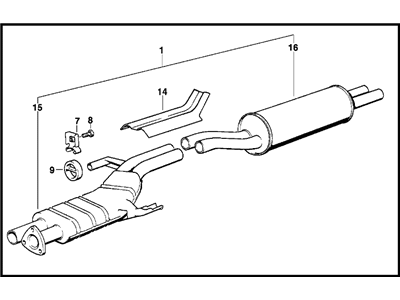 BMW 18-12-1-176-205 Exhaust System