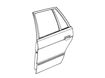 BMW 41-52-8-185-071 Door, Rear Left