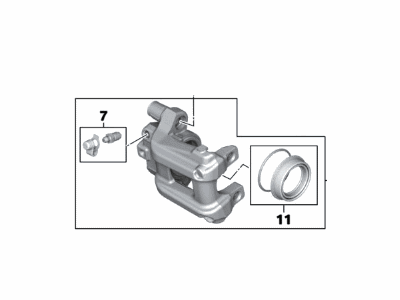 BMW 34-21-6-850-857 Brake Caliper Left