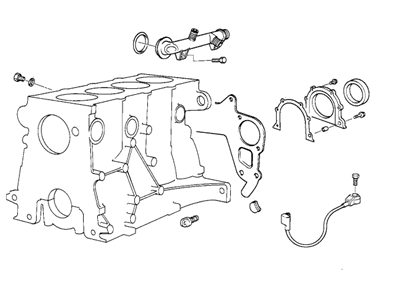 BMW 11-11-1-727-595 Gasket Set Engine Block Asbesto Free