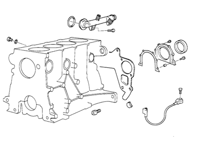 BMW 11-11-9-066-436 Gasket Set Engine Block Asbesto Free