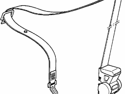 BMW 72-11-8-200-854 Front Upper Right Seat Belt