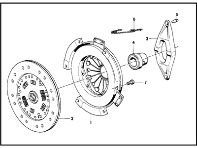 BMW 21-21-1-223-116 Set Rmfd-Clutch Parts Asbestos-Free