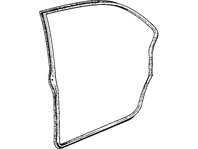 BMW 51-22-1-845-073 Door Weatherstrip, Rear Left