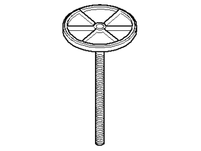BMW 71-15-6-750-687 Mounting Screw, Spare Wheel