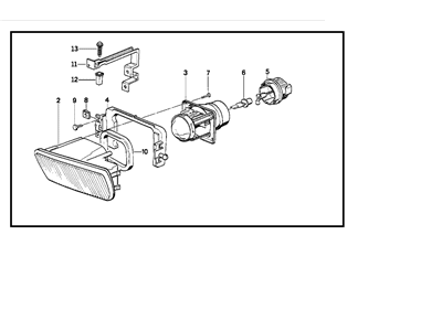 BMW 63-17-8-360-942 Fog Lights, Right